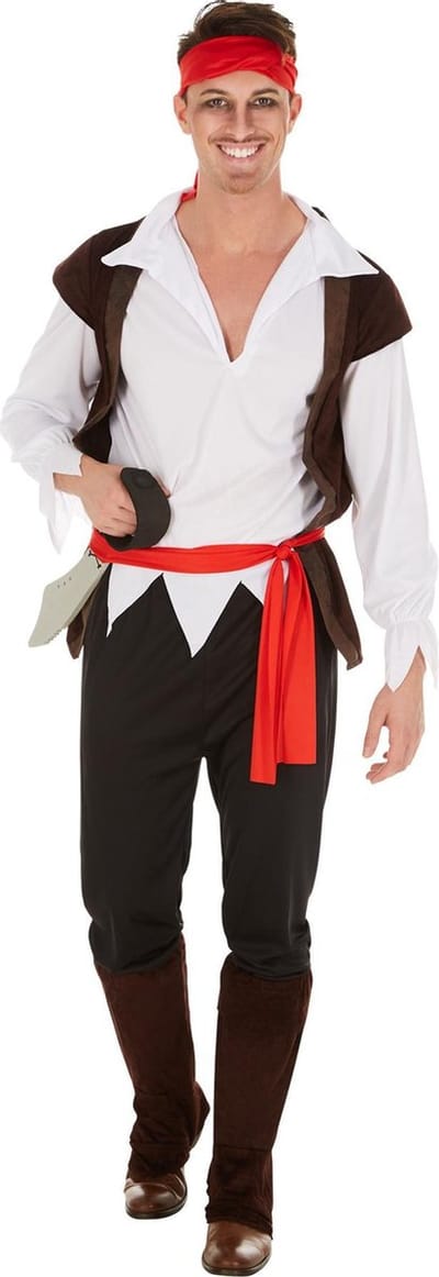 dressforfun - Herenkostuum piraat kapitein Ringbaard XXL - verkleedkleding kostuum halloween verkleden feestkleding carnavalskleding carnaval feestkledij partykleding - 300776