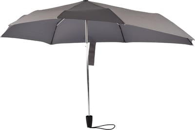 Opvouwbare Stormparaplu - Windproof tot 80km/u - Incl. Beschermhoes - Grijs - Aluminium Frame - Polyester Pongee Doek – Voor Kamperen & Outdoor