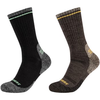 Skechers 2PPK Men Trail Wool Socks, Mannen, Zwart, Sokken, maat: 39-42