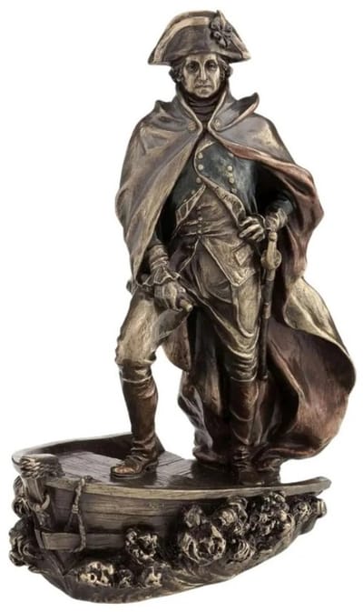 Veronese Design beeld/figuur - George Washington Steekt de Delaware over Veronese Design - (hxbxd) ca. 24cm x 19cm x 13cm