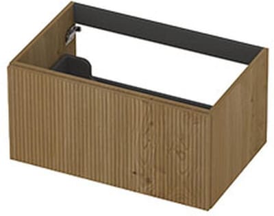 INK - Onderkast 1L Fineer Gefreesd Tbv Greep - 700x450x400 Mm - Natur