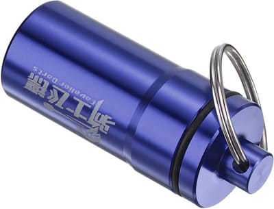 Dart Accessoires Koffer - Opbergdoosje Houder - Dartspullen Meenemen - Lichtgewicht Aluminium - 5 cm Hoog - Blauw
