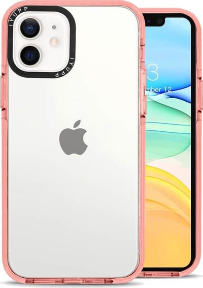 IYUPP Hoesje geschikt voor iPhone 11 Hoesje - Shockproof Back Cover - Roze Transparant