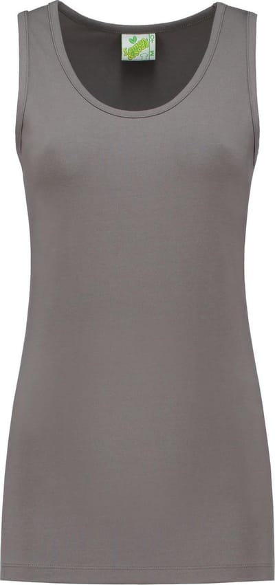 Lemon & Soda tanktop voor dames in de kleur pearl grey in de maat S