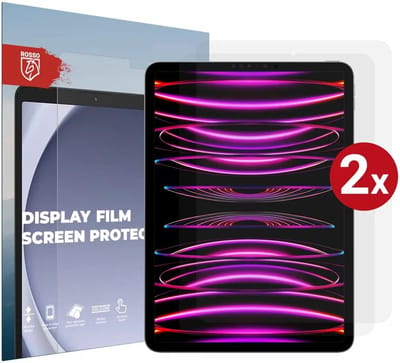 Rosso Tablet Screen Protector Geschikt voor Apple iPad Air 10.9 (2020 / 2022) | TPU Display Folie | Ultra Clear | Case Friendly | Duo Pack Beschermfolie | 2-Pack