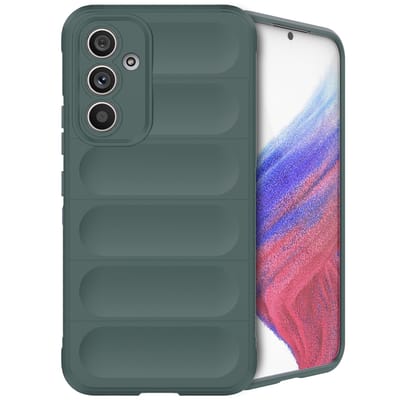 imoshion Hoesje - Geschikt voor Samsung Galaxy A54 (5G) - EasyGrip Backcover - Donkergroen