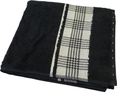 Brighton Baddoeken Check - 50x100 cm - Zwart - 3 Stuks