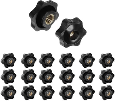 Tension Knoppen Set van 20 Stuks met Knurled Draad M8 voor Machines en Gereedschappen, Universele Handgrepen en Sterkop Moeren