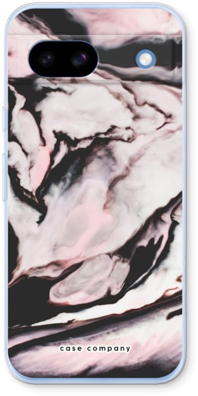 Case Company® - Hoesje geschikt voor Google Pixel 8a hoesje - Roze stroom - Soft Cover Telefoonhoesje - Bescherming aan alle Kanten en Schermrand