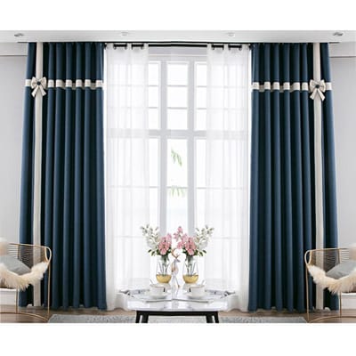 Rideaux pare-soleil modernes et simples pour les chambres et les salons (200×270cm) 2PC