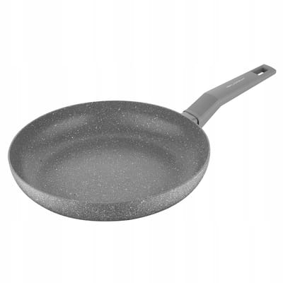 Florina Pierre Gietaluminium Koekenpan - 28 cm - Geschikt voor Gas, Inductie, Elektrisch en Keramisch Fornuis - Soft Touch Handgreep - Antiaanbaklaag - Grijs