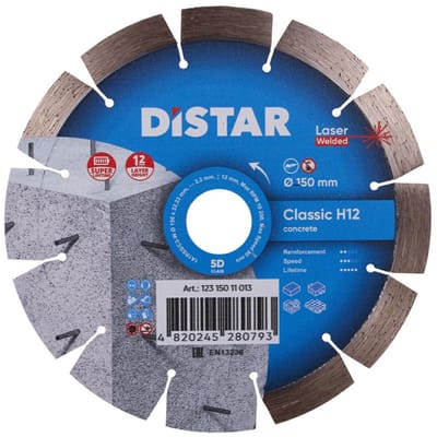 Bosch Classic H12 Serie - Diamantschijf - 150mm - Segmentbouw - Droogsneden