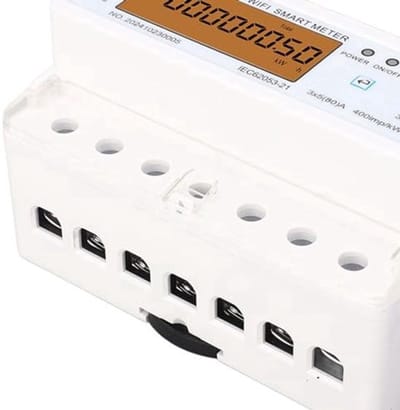 Slimme Energie Meter - 3 Fasen, WiFi Compatibel, 35mm DIN Rail, App Besturing