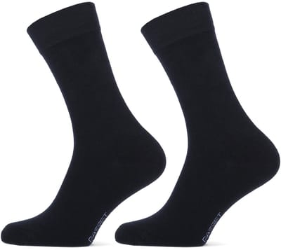Basset - Unisex Bamboe Sokken - Badstof zool - 2-Pack - Maat 35/38 - Marine