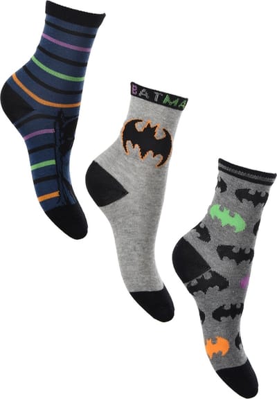 Batman - sokken Batman 3 paar- jongens- maat 23/26
