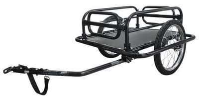 Opvouwbare bagage-fietskar van staal, max. belasting 40 kg, ideaal voor boodschappen en avontuurlijke fietstochten