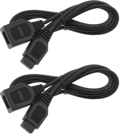 Dailygoods- Verlengkabel 1,8 m - 9-pins - Compatibel met Sega 2e generatie - 2 stuks - PVC-materiaal - Uitbreiding gamecontroller