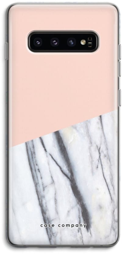 Case Company® - Hoesje geschikt voor Samsung Galaxy S10 4G hoesje - A touch of peach - Soft Cover Telefoonhoesje - Bescherming aan alle Kanten en Schermrand
