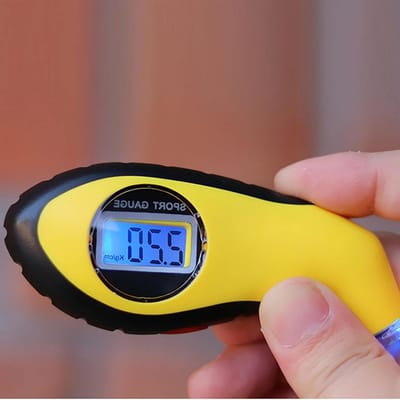 Digitale bandenspanning meter - Bandenspanningscontrole - Veilig rijden - Nauwkeurige metingen - 0-150 PSI - Zwart