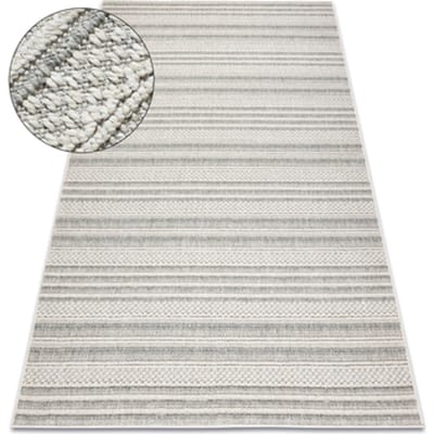 Kleden Rugsx Tapijt JERSEY 19233 grijs - Lijnen, structureel, 120x170 cm