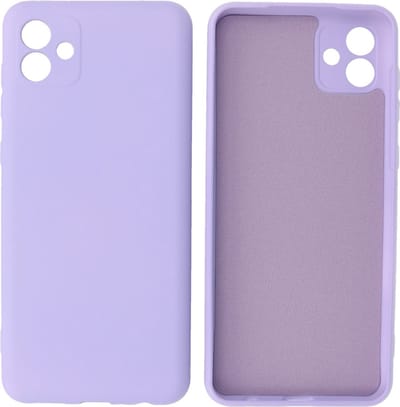 Hoesje Geschikt voor Samsung Galaxy A04 - Fashion Telefoonhoesje Backcover - Siliconen Hoesje - Paars