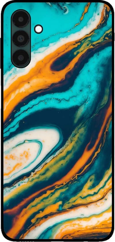 Smartphonica Telefoonhoesje voor Samsung Galaxy A13 5G marmer look - backcover marmer hoesje - Groen geschikt voor Samsung Galaxy A13 5G