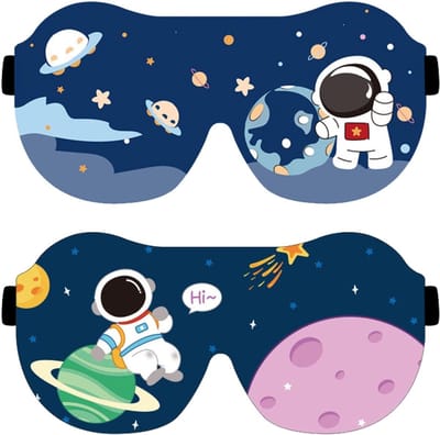 longziming -2x 3D Slaapmaskers – Ergonomisch Lichtblokkend Masker voor Jongens – Comfortabel – Ideaal voor Reizen en Thuisgebruik