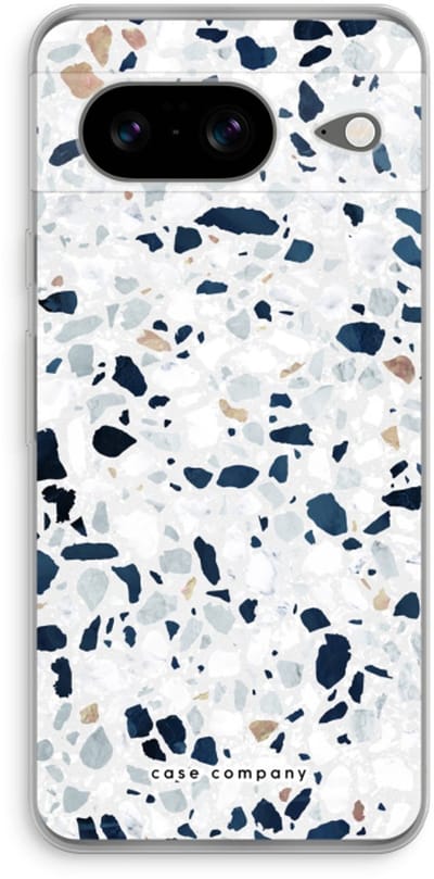 Case Company® - Hoesje geschikt voor Google Pixel 8 hoesje - Terrazzo N°1 - Soft Cover Telefoonhoesje - Bescherming aan alle Kanten en Schermrand