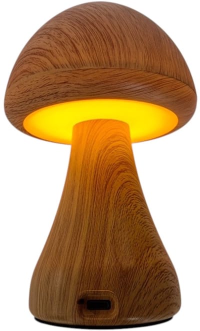 Dutchers® LED Paddestoel Nachtlamp – Mushroom Nachtlampje - Draadloos - 3 Kleuren Dimbaar – USB Oplaadbaar – Aanraaksensor Tafellamp - Bureaulamp – Draagbare Bedlamp & Huisdecoratie