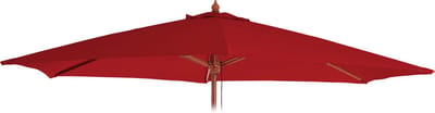 Vervangende hoes voor parasol Florida, parasolhoes Vervangende hoes, Ø 3 m polyester 6 stokken ~ bordeauxrood