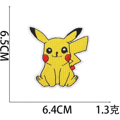 Pokémon Cartoon Borduurstof Sticker Pokemon Patch Sticker Computer Borduur Chapter Jongen Marvel Borduurstickers no. 4~_3 pieces