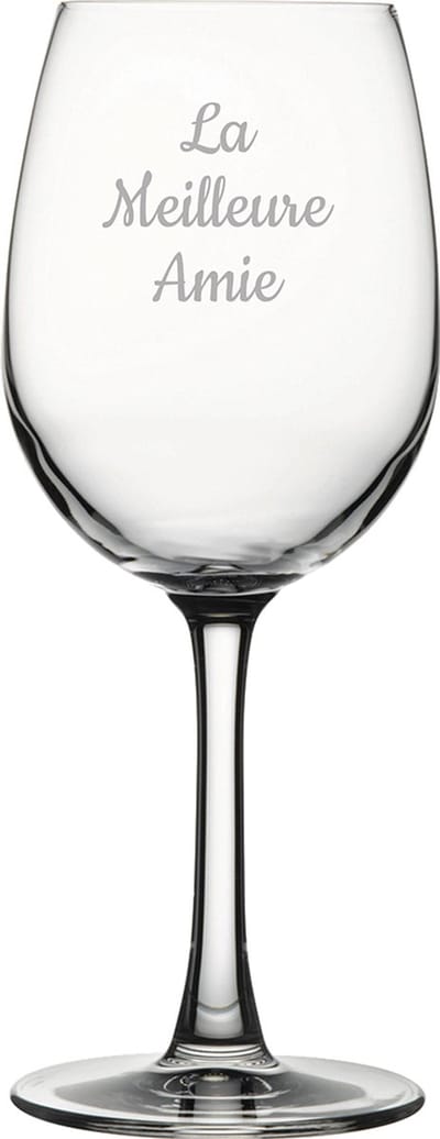 Witte wijnglas gegraveerd - 36cl - La Meilleure Amie