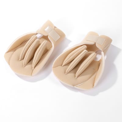 Handschoenen - Set van 2 zachte schuimrubberen handpalmbeschermers - Geschikt voor de linkerhand - Schuimrubberen krimpkussens - Beschermende handschoenen - Handpalmbeschermers met vingerscheiders