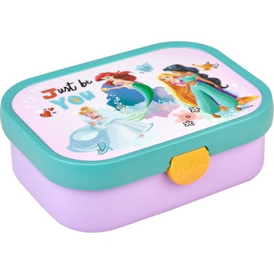 Mepal Lunchbox Campus - 750 ml - Broodtrommel met vakjes voor kinderen - Geschikt voor 4 boterhammen - Disney Princess