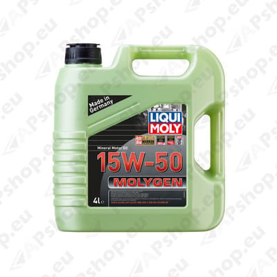 LIQUI MOLY Motorolie Liqui Moly 4L Molygen 15W-50 ACEA A3, ACEA B3, API SJ, MB 229.1, VW 501 01, VW 505 00 (2539)