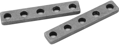 Dailygoods- Schroefdraadplaat Roestvrij staal - Bevestigingsplaatje - M4 X 0,7mm Schroefgat - Positionering - 39 x 7 x 3 mm - Handig voor DIY-enthousiasten - Bevestigingsplaat