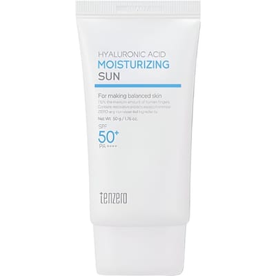 TENZERO Hyaluronzuur Hydraterende Zonnebrandcrème SPF50+ PA++++ Hydraterende UV Bescherming Zonnecrème 50g white