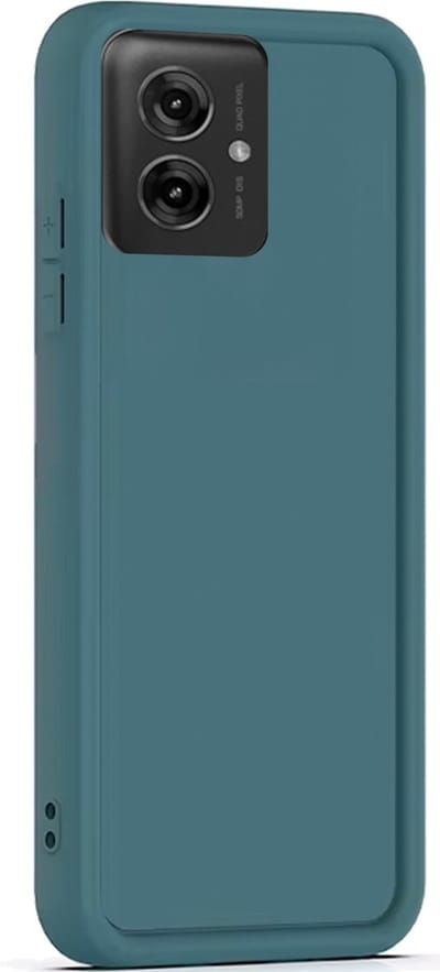 Hoesje geschikt voor Motorola Moto G55 - Versterkte randen - Bescherming Camera & Scherm - Matte Design Teal Groen