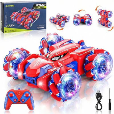 Sogiol® Bestuurbare Auto - Spider RC Auto - RC Stunt Car - Afstandbestuurbaar Race Drift Car - Oplaadbaar - Voor Binnen en Buiten