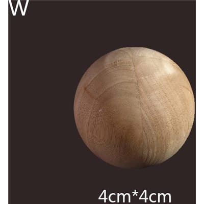 Houtsnijwerk Ark Been Circulair Houten Voet Meubels Cilindrische Bal Applicatie Kawaii Kamerdecoratie Houten Leeuw Trapdecoratie