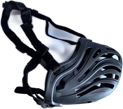 Muilkorf honden - Maat L - Silicone medium hard - Zwart - Hondenmuilkorf - muilkorf - Honden training - Muilkorven - Degelijke muilkorf - Sterke rassen
