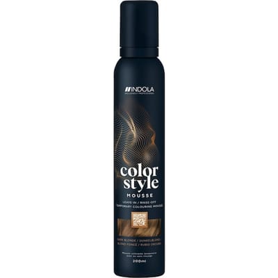 INDOLA Color Style Mousse Donker Blond Haarkleuring Dames 200 ml