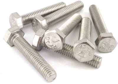 Zeskantschroeven - Bouten DIN 933 - Bevestigen van materialen - Volledige schroefdraad - M10x130 mm - Zilverkleurig