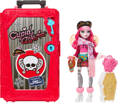 Monster High Skulltimate Secrets Cabinevakantie Speelset - Cupid Asteria Pop en Accessoires