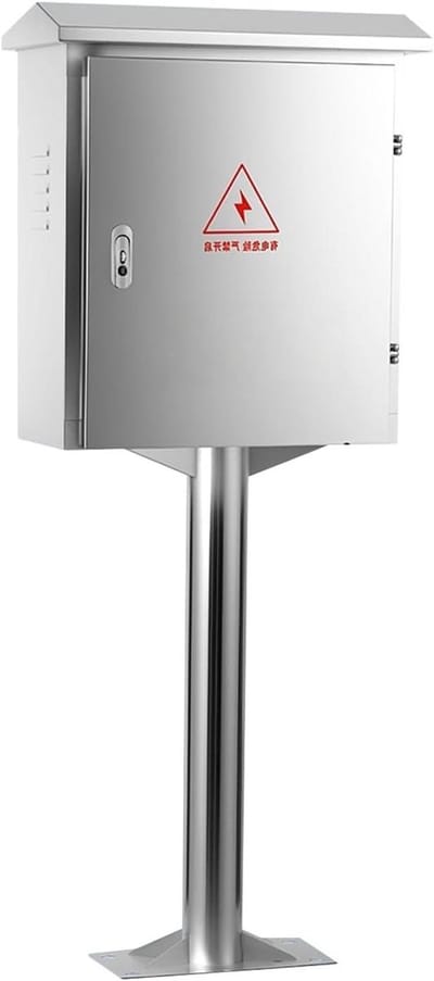 EV Laadstation Box - Beschermhoes Oplader - Opladen Voertuig - Afsluitbaar Roestvrij Staal - 50x25x60cm - Zilver