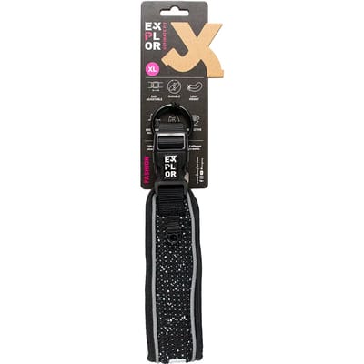 Duvoplus - Halsband Voor Dieren - Hond - Ultimate Fit Control Halsband Fashion L - 45-51cm Granite Black - 1st