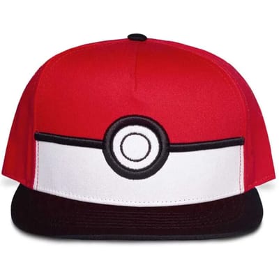 Pokémon Pokéball Cap rood-zwart-wit one size - Katoen - Anime, Fan merch, Gaming, Nintendo