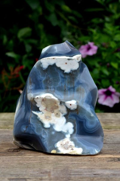 Orka vlam Agaat sculptuur - 965 gram