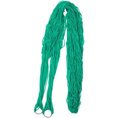 Comfortabel Dubbel Schommelend Hangend Bed Nylon Gaas Hangmat voor Buiten Kamperen(groen)