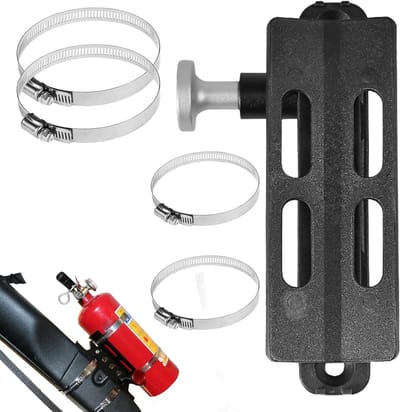 Blusser Bevestiging - Auto Beugel - Veilig Transport - Snelle Ontgrendeling - 17.5 cm - Zilver